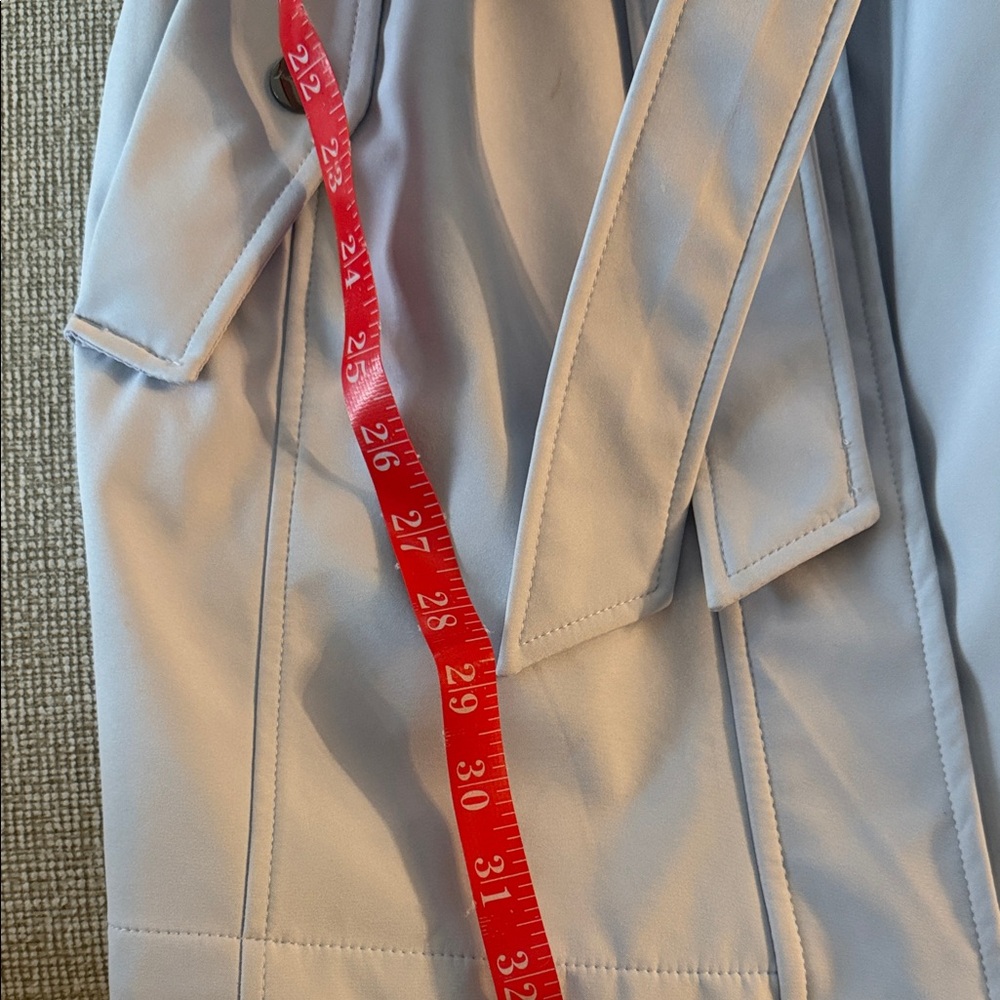 💙Nautica Women's Powder Blue Trench Coat- Size M - Picture 12 of 14